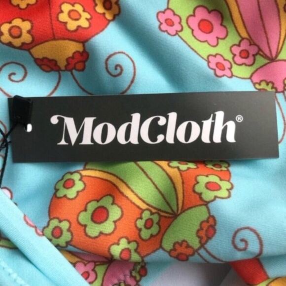 ModCloth x Marisol Muro NWT Whimsical Retro Chic Siena One-Piece Swimsuit Medium - Picture 9 of 15